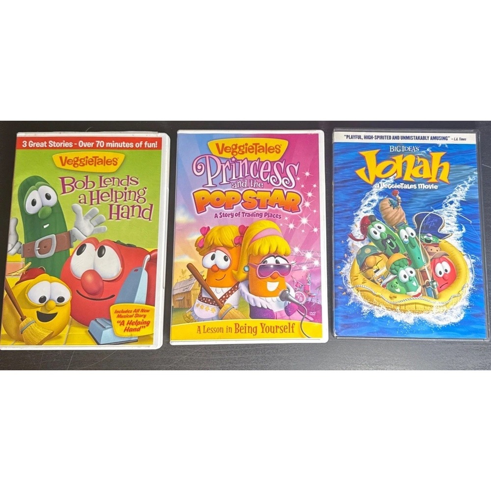 Lot Of 3: Veggie Tales DVDs
